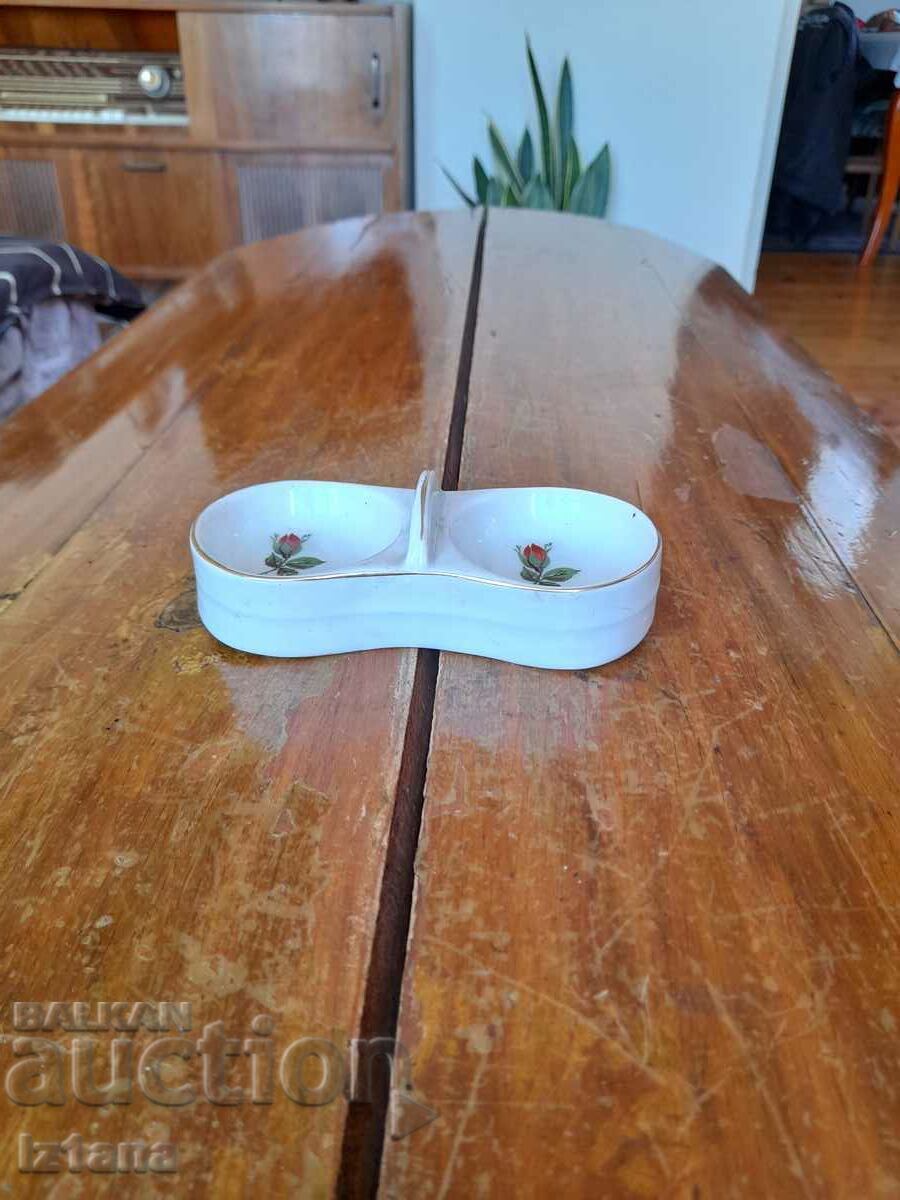 Old porcelain salt shaker