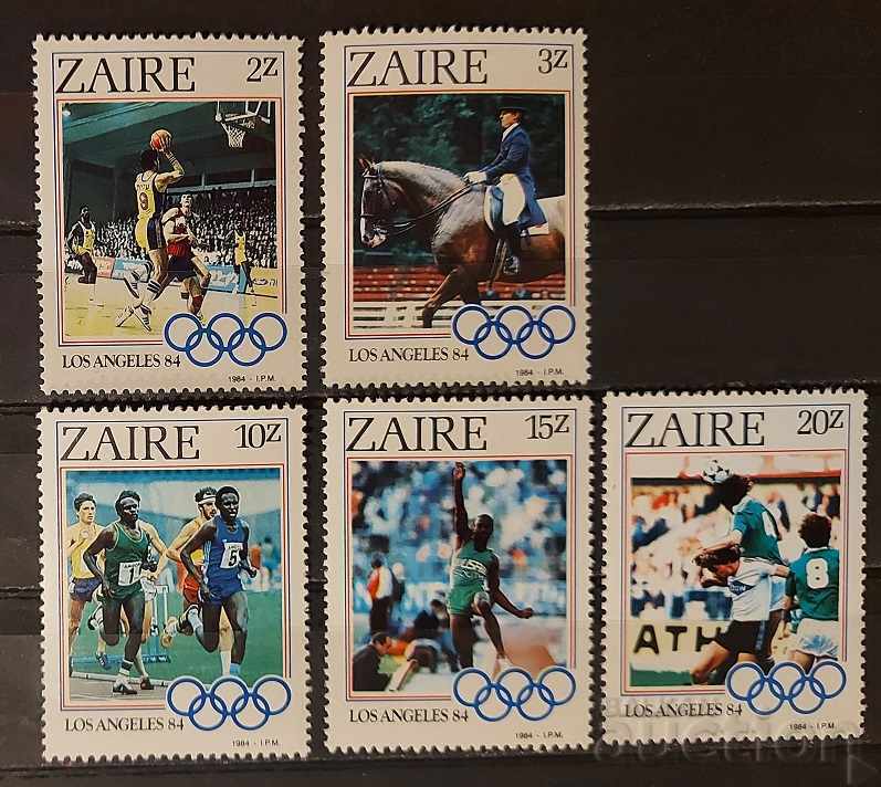 Zair / Congo, RD 1984 Jocurile Olimpice de la Los Angeles '84 / Cai MNH