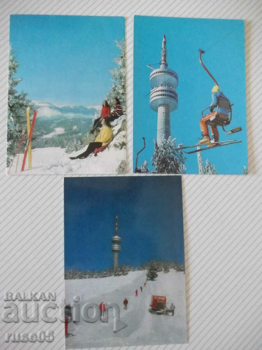Lot of 3 pcs. Pamporovo cards *