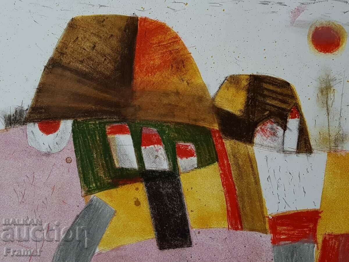 Auction Painting by Prof. Borislav Stoev 1927 - 2017 Rhodope Hills Auction Painting by Prof. Borislav Stoev 1927 - 2017 Rhodope Hills