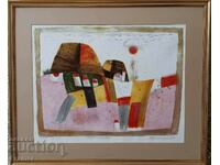 Tablou de prof. Borislav Stoev 1927 - 2017 Dealuri Rodopi