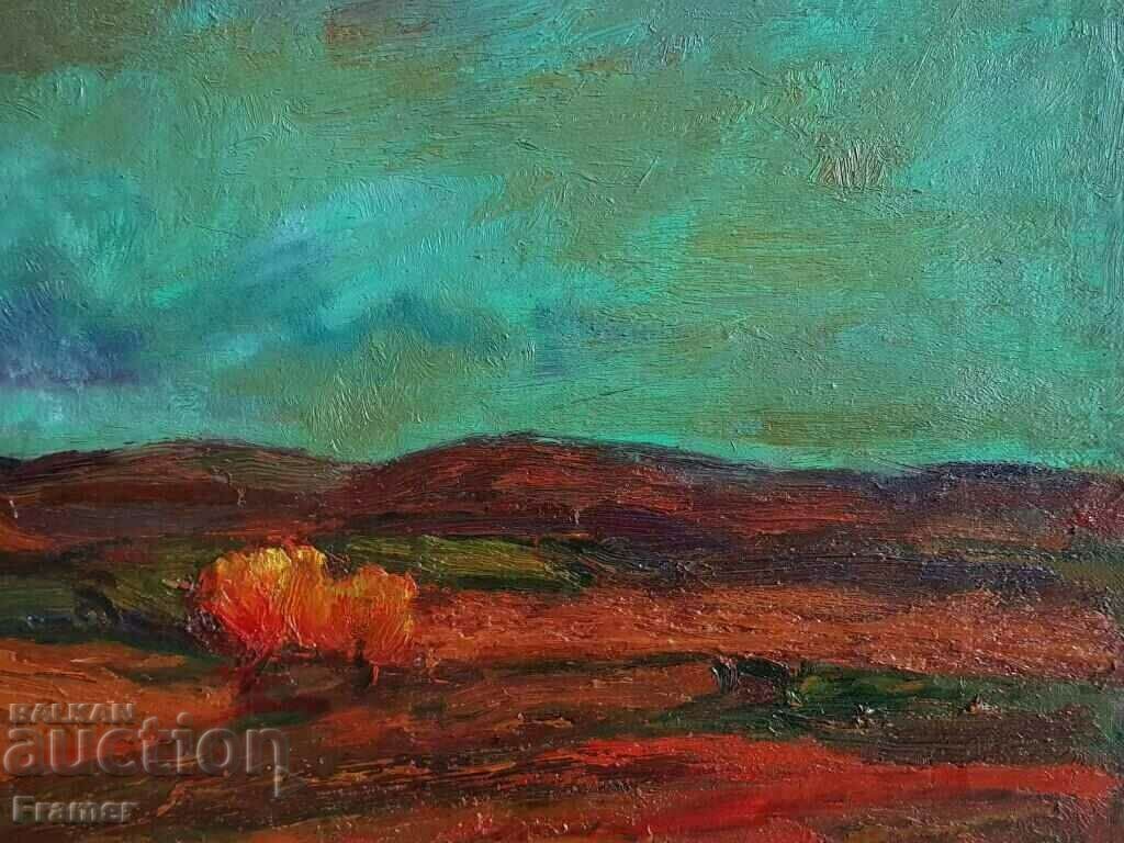 Marin Gogev 1934 - 2005 Large beautiful landscape from 1975 - 6 Marin Gogev 1934 - 2005 Large beautiful landscape from 1975 - 6