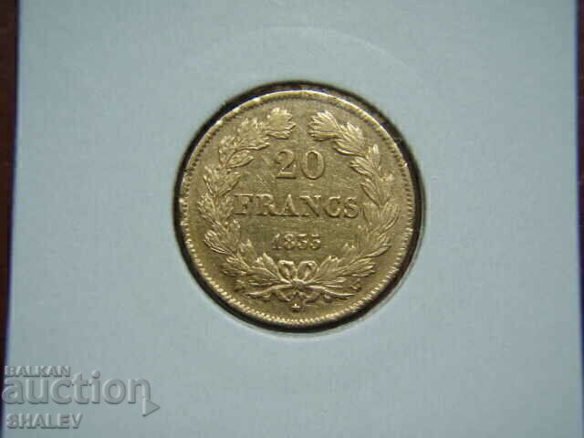 Licitație 20 franci 1835 W Franța - AU (aur) Licitație 20 franci 1835 W Franța - AU (aur)