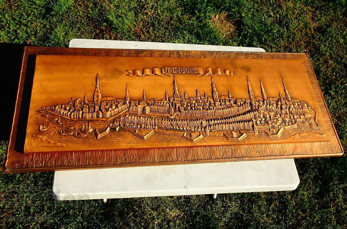 Huge copper painting, Hamburg copper panel. - 7
