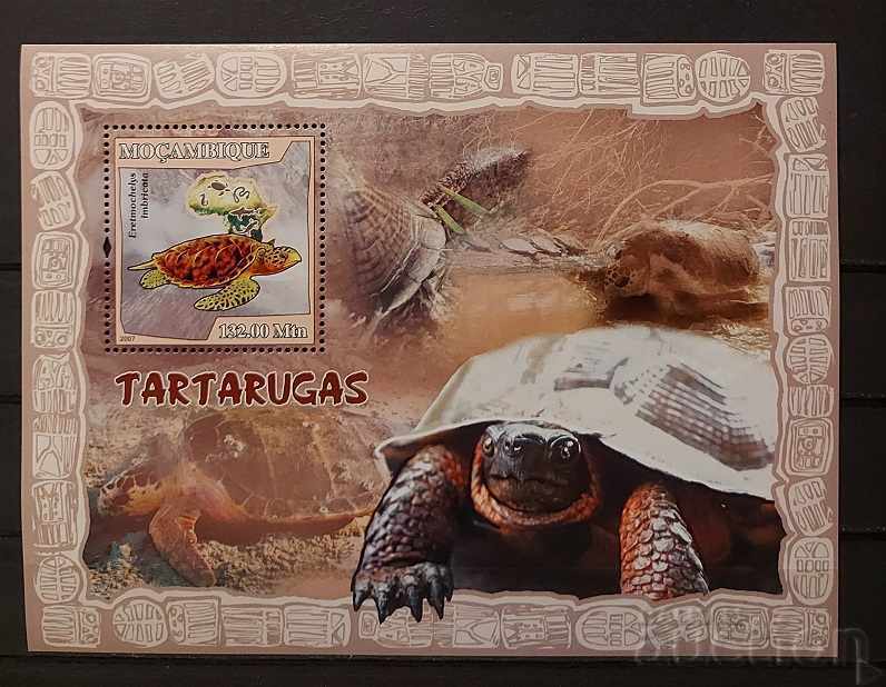 Mozambic 2007 Faună / Animale / Turtles Block 10 € MNH