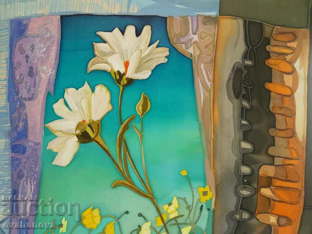Auction  Unique painting by Danelina Koseva Batik natural silk