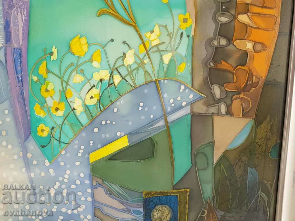 Delivery of Unique painting by Danelina Koseva Batik natural silk