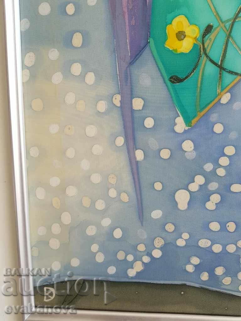 Unique painting by Danelina Koseva Batik natural silk - 5