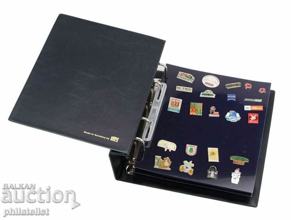 Auction SAFE - album for 80 badges with 2 sheets Auction SAFE - album for 80 badges with 2 sheets