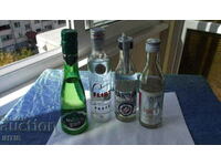 BEVERAGES Bottles - 4 pcs. with alcohol 0.200 ml.-collection