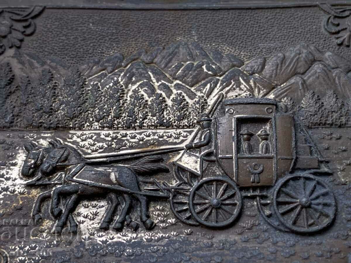 Auction Old metal Japanese box Auction Old metal Japanese box