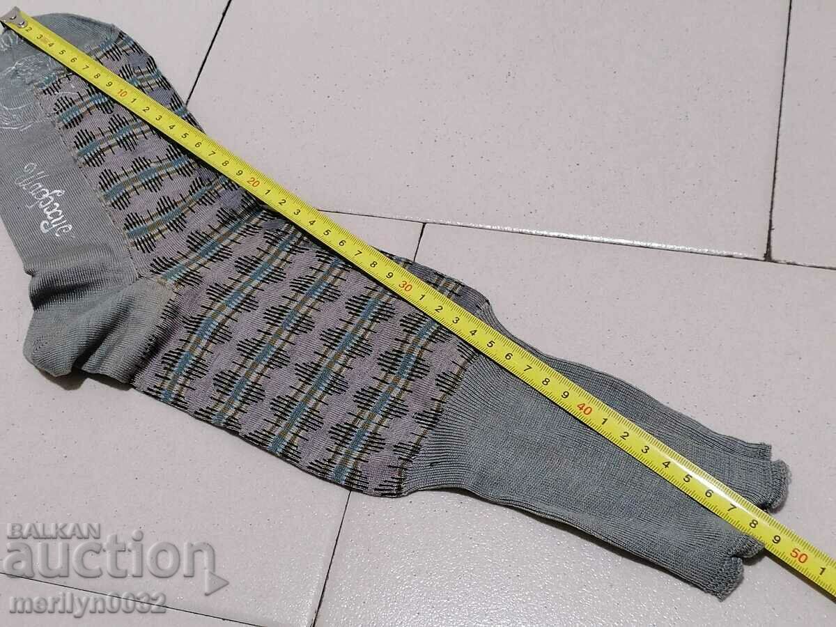 Machine-knitted socks in the fashion of 1924. Color Bulgaria NEW - 6
