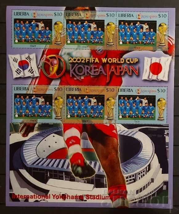 Liberia 2002 Sport/Fotbal Italia Bloc MNH