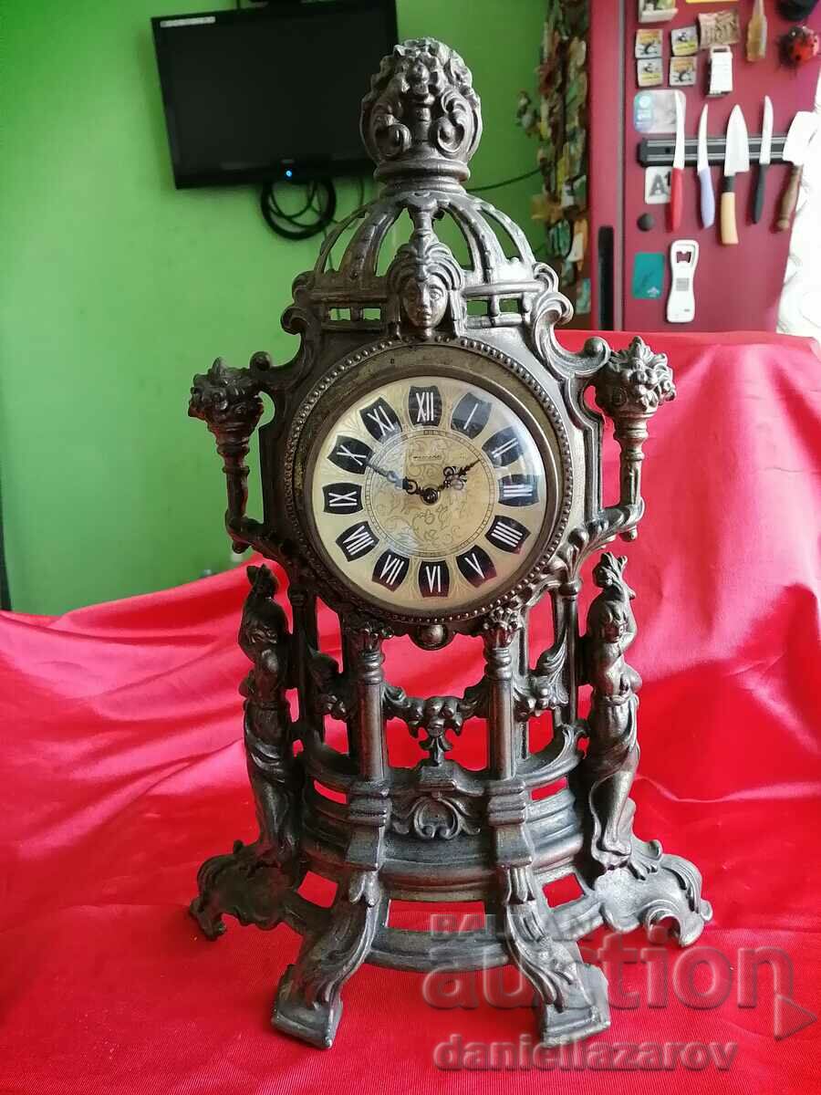 Old Table Baroque Mantel Clock Mercedes