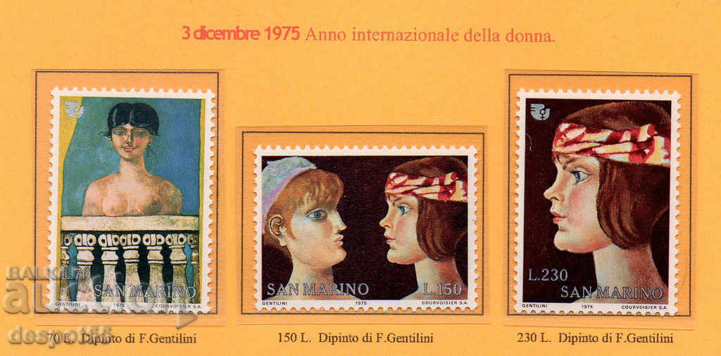 1975. San Marino. Anul internațional al femeii.