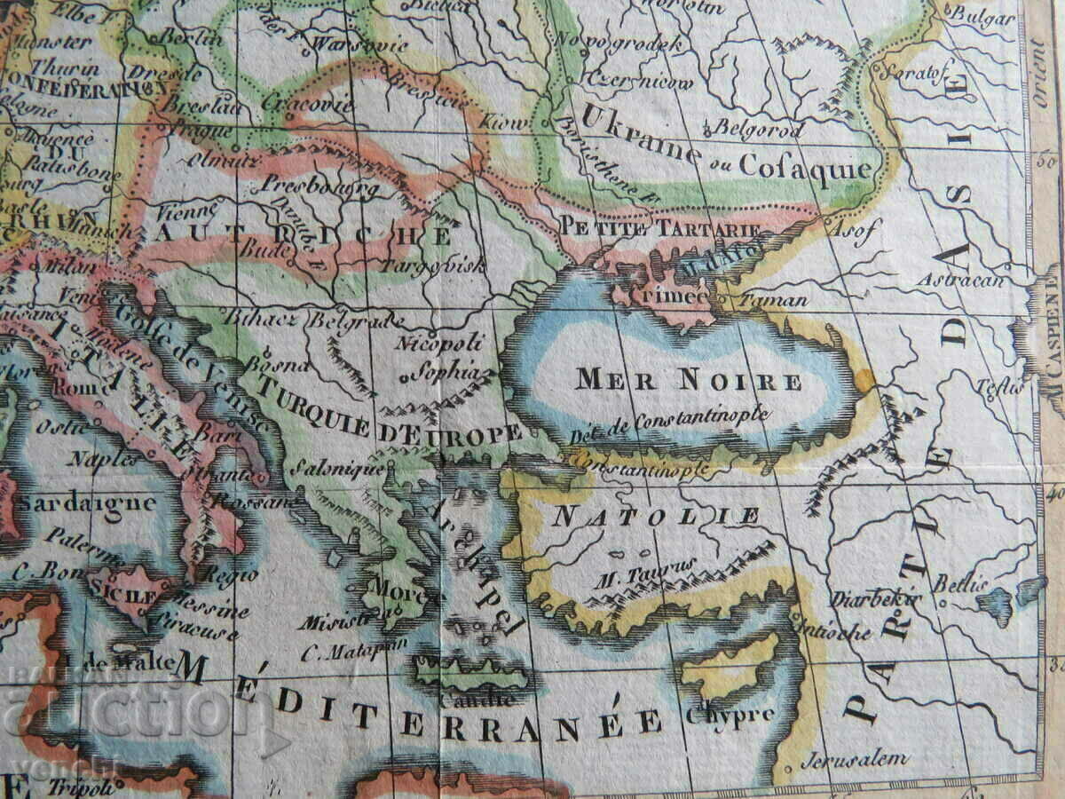 Auction 1809 - Map of Europe = original + Auction 1809 - Map of Europe = original +
