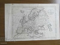 19ος αιώνας - Χάρτης της Ευρώπης = πρωτότυπο +