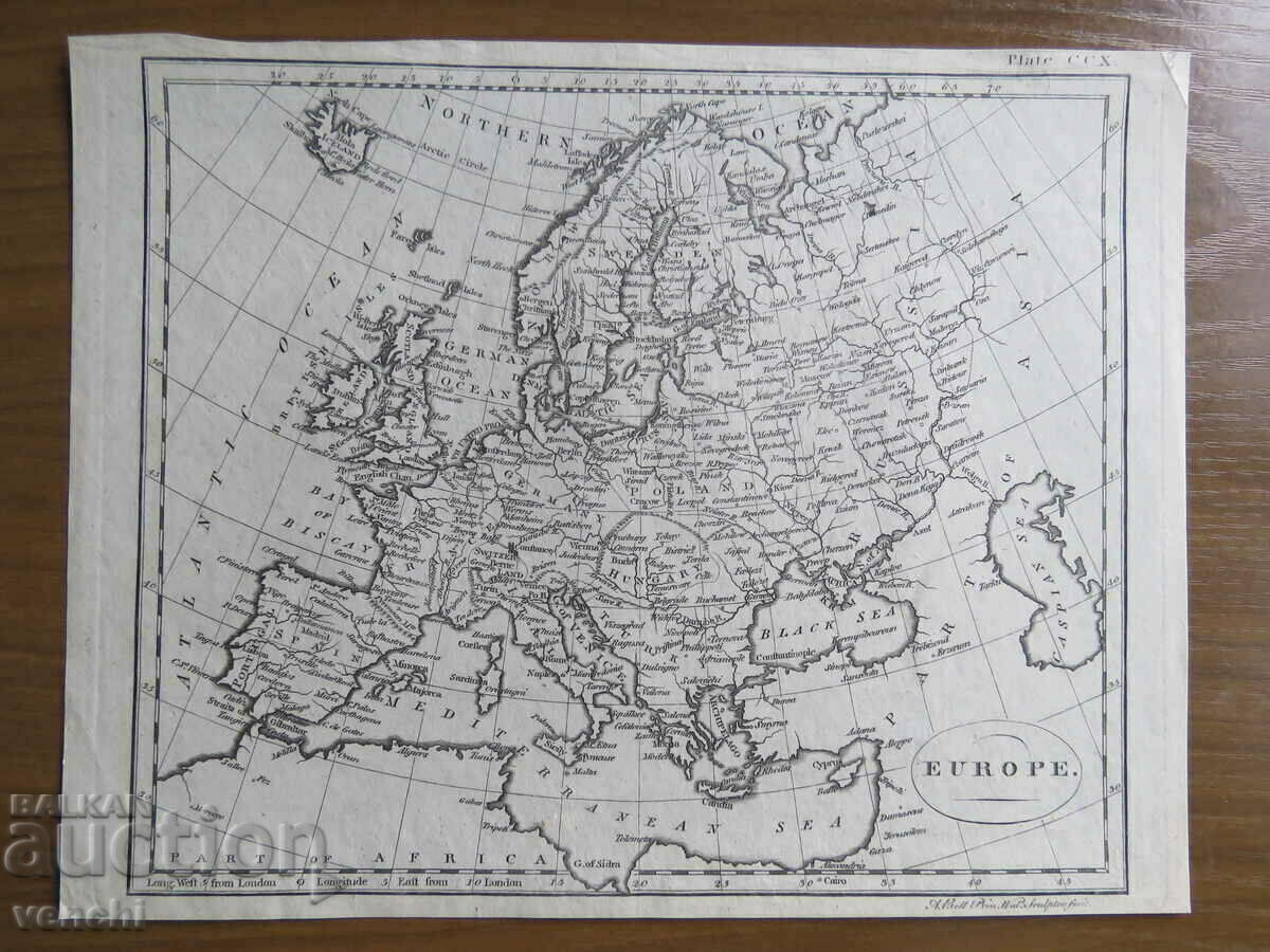 Secolul al XIX-lea - Harta Europei = original +