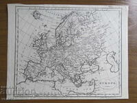 19ος αιώνας - Χάρτης της Ευρώπης = πρωτότυπο +