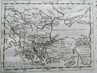 1769 - Harta Turciei în Europa - Bulgaria = original +