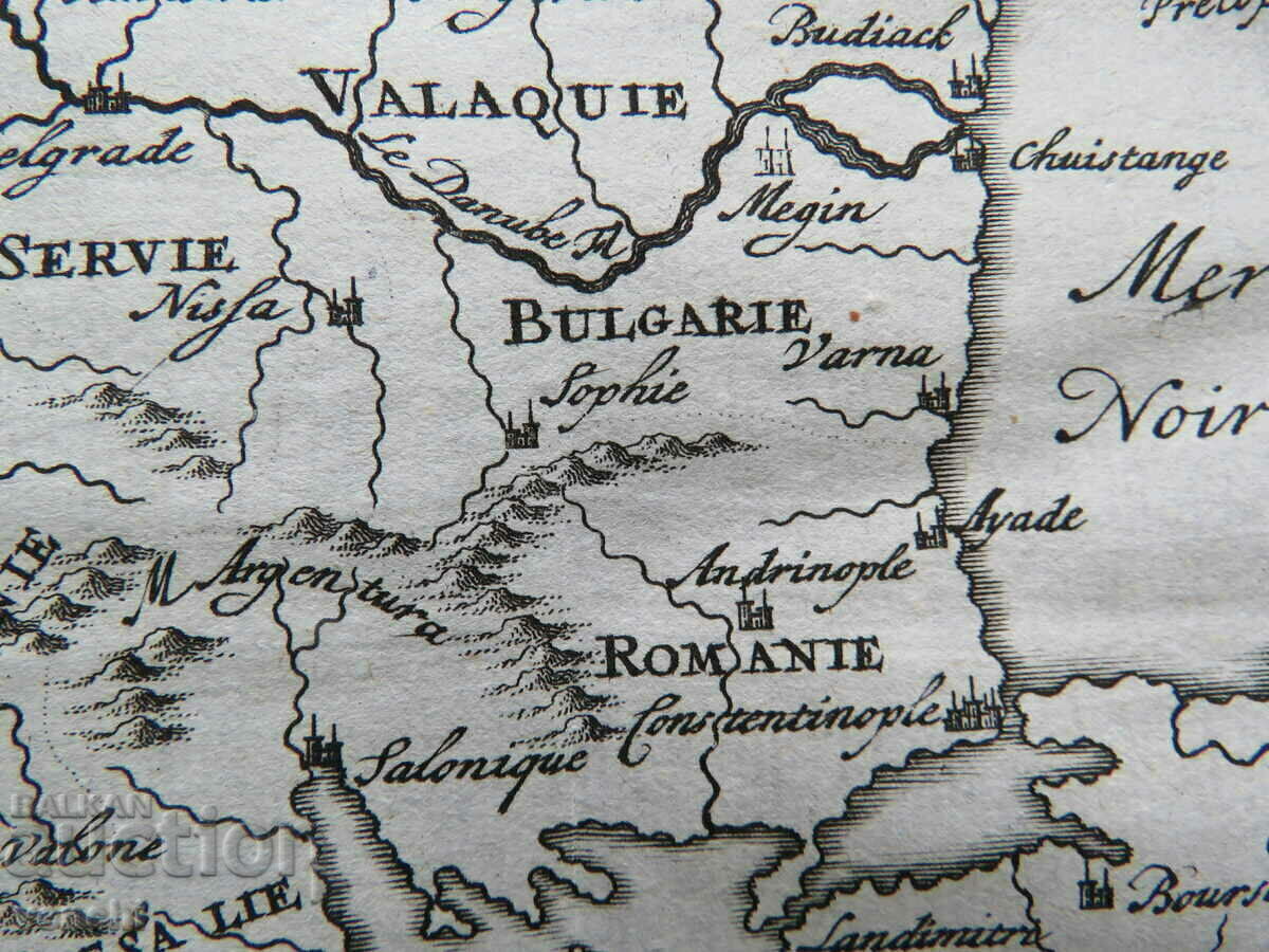 Auction  18th century - Map of Turkey in Europe - Bulgaria = original +