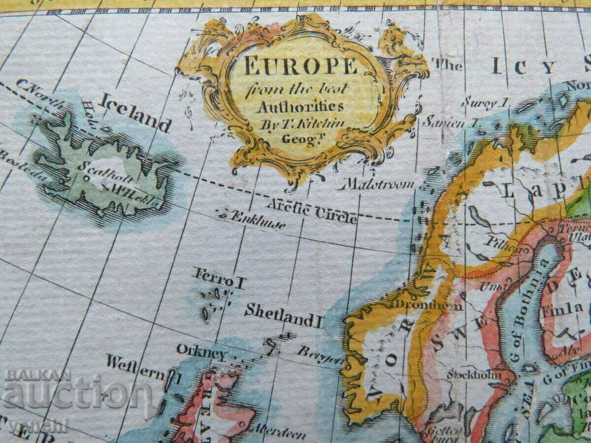 Delivery of 1759 - Map of Europe - Kitchin = original +