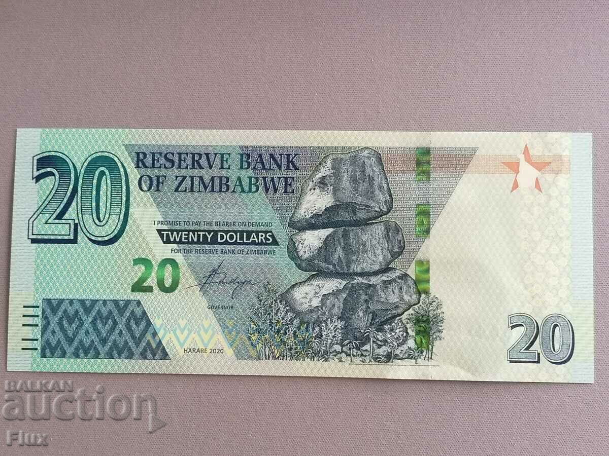 Banknote - Zimbabwe - 20 Dollars UNC | 2020