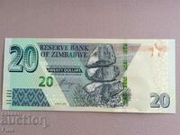Bancnotă - Zimbabwe - 20 de dolari UNC | 2020