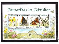 GIBRALTAR 1997 Butterflies clean block
