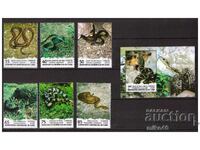 CUBA 2020 Endemic snakes pure series and block