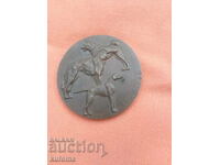 Стар бронзов руски плакет