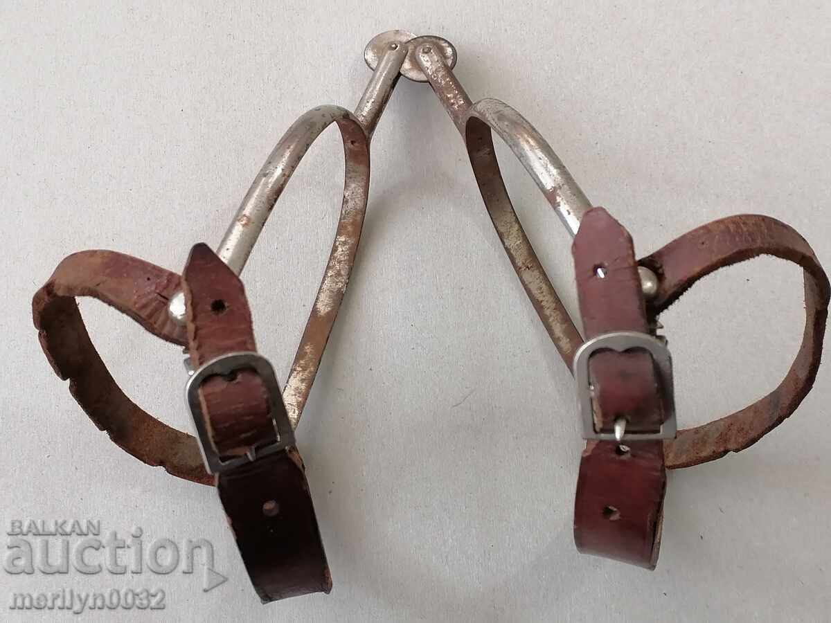 Spurs from officer's boots Kingdom of Bulgaria uniform - 6 Spurs from officer's boots Kingdom of Bulgaria uniform - 6