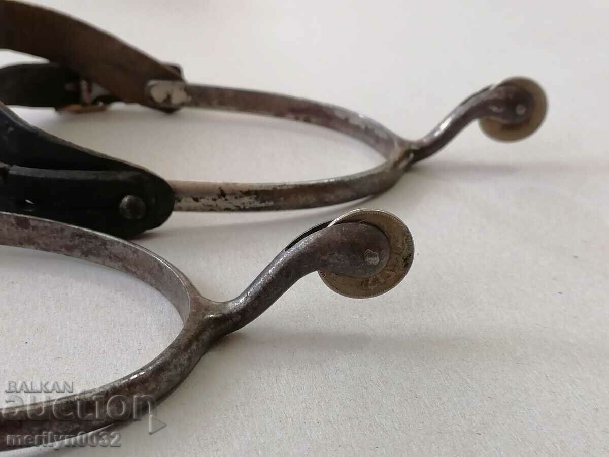 Auction  Spurs from officer's boots Kingdom of Bulgaria uniform
