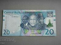 Bancnota - Lesotho - 20 maloti UNC | 2021