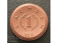 Saxony.Sachsen.1 mark(notgeld) 1921. Porcelain.