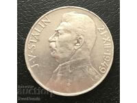 Cehoslovacia. 100 de coroane 1949. Stalin. Argint.
