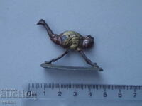 Old lead figure, animals: ostrich.