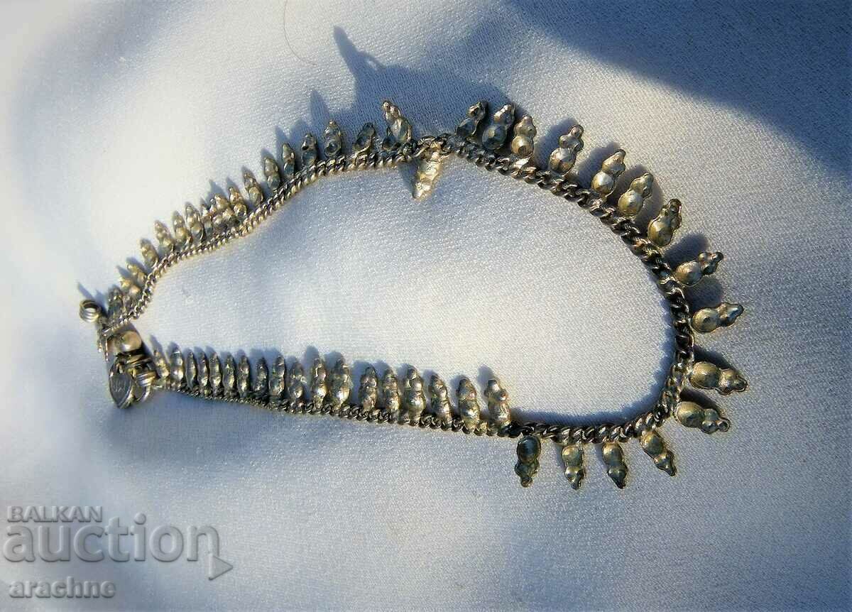 Silver leg bracelet