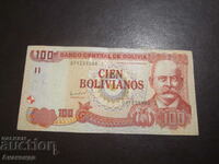 Боливия 100 боливано 1986 год