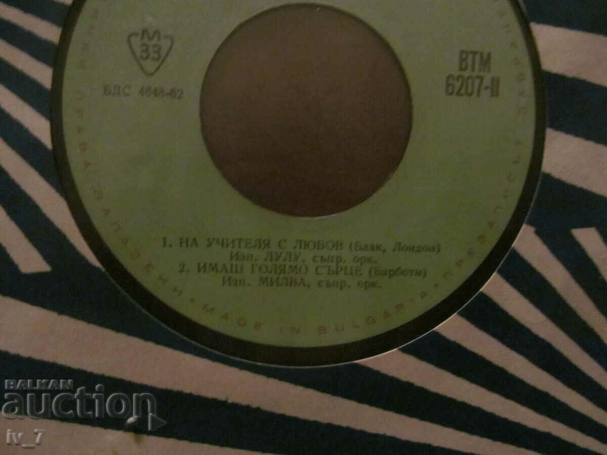 RECORD - Foreign artists sing, small format with price 1.49 BGN | € 0.76 RECORD - Foreign artists sing, small format with price 1.49 BGN | € 0.76