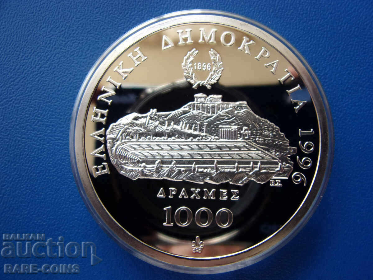 Grecia 1000 Drahme 1996 UNC PROOF Rar Original cu preț € 63.91 | 125.00 BGN Grecia 1000 Drahme 1996 UNC PROOF Rar Original cu preț € 63.91 | 125.00 BGN
