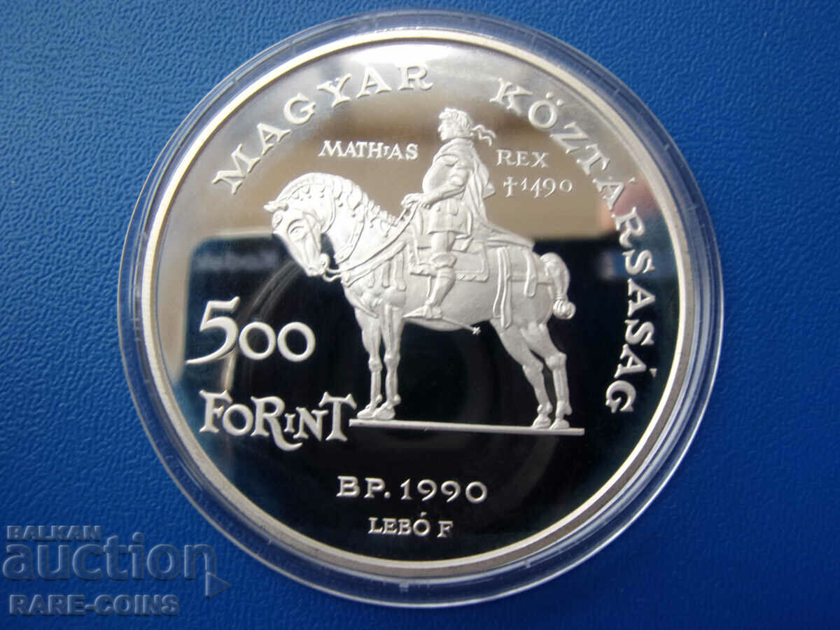 Hungary 500 Forint 1990 UNC PROOF Σπάνιο Πρωτότυπο