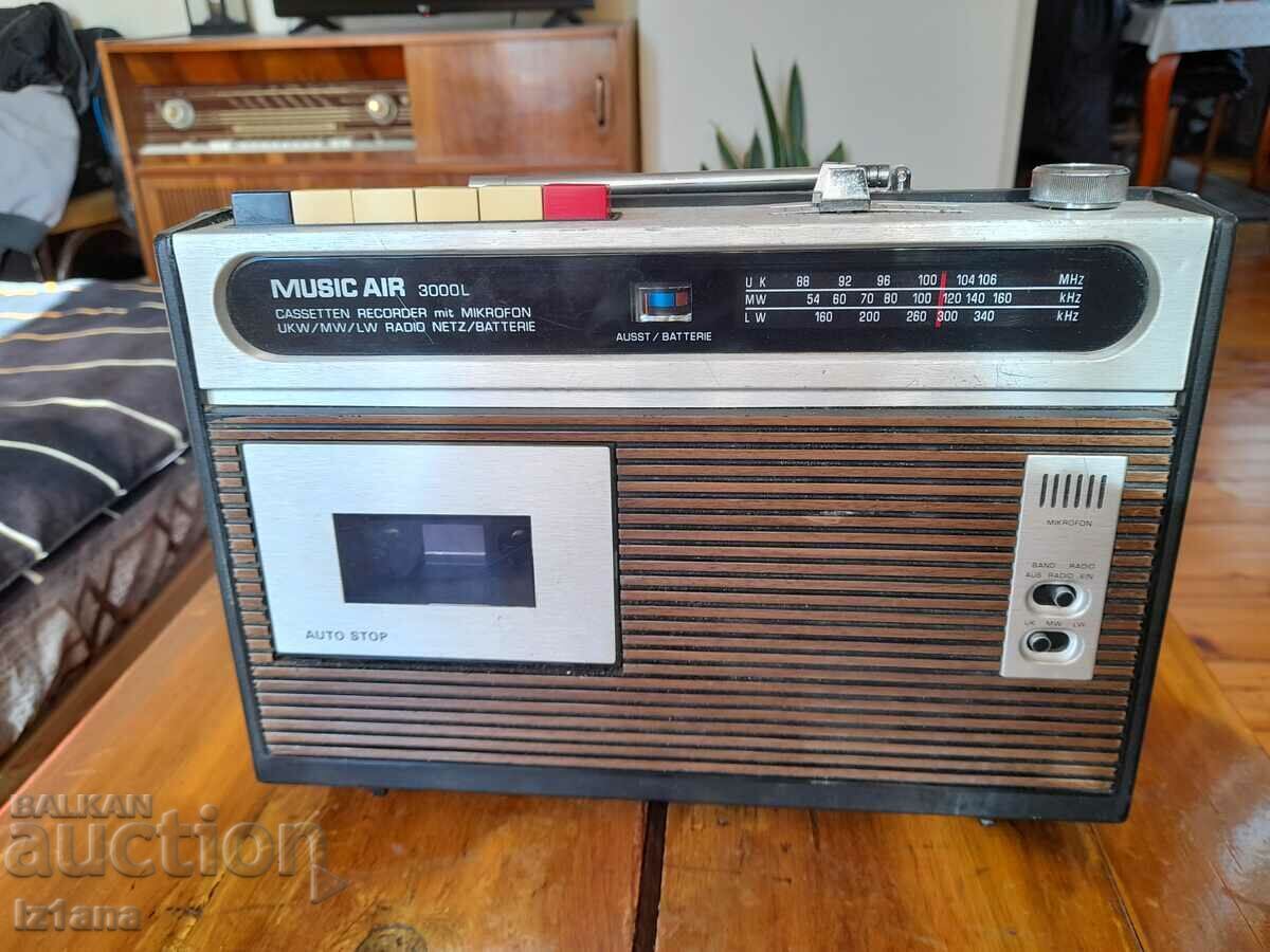 Old Music Air radio cassette player Old Music Air radio cassette player
