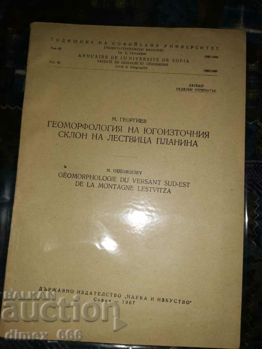 SU Yearbook: Geomorphology of the southeastern slope of Lestvi