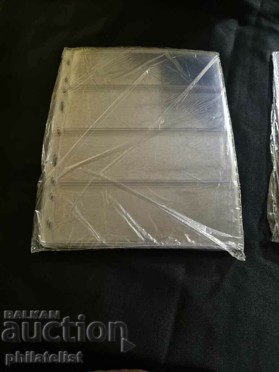 Auction Schulz spare sheets for 3 banknotes 77x180 mm / op. 10 pcs / Auction Schulz spare sheets for 3 banknotes 77x180 mm / op. 10 pcs /