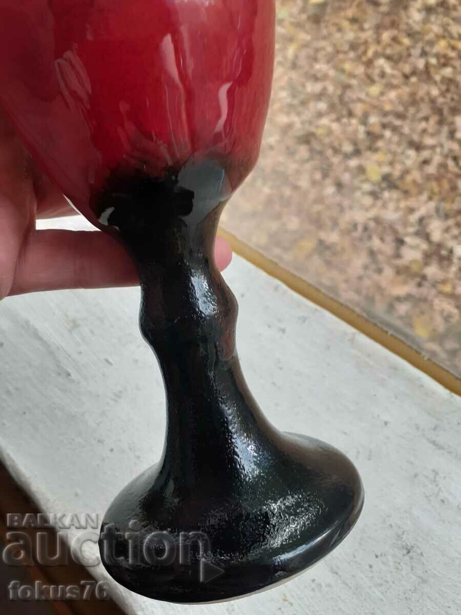 Goblet Wine Glass Glazed German Ceramic Amazing with price 95.00 BGN | € 48.57 Goblet Wine Glass Glazed German Ceramic Amazing with price 95.00 BGN | € 48.57