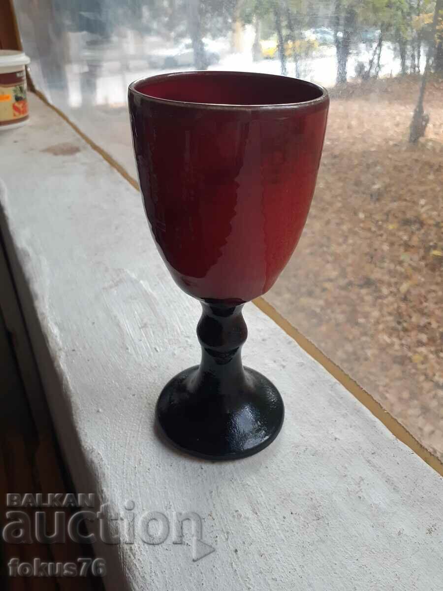 Delivery of Goblet Wine Glass Glazed German Ceramic Amazing Delivery of Goblet Wine Glass Glazed German Ceramic Amazing
