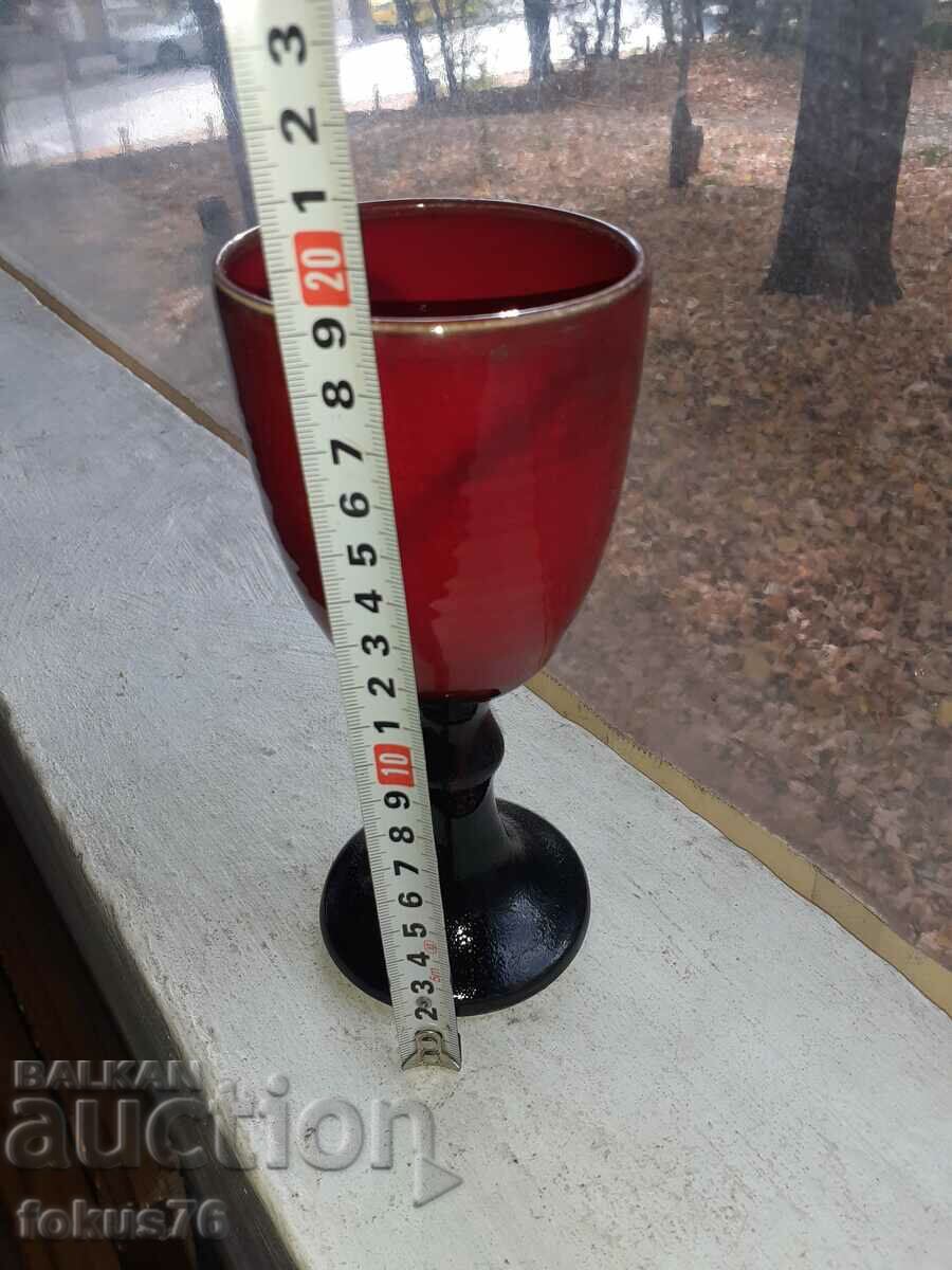 Goblet Wine Glass Glazed German Ceramic Amazing - 5 Goblet Wine Glass Glazed German Ceramic Amazing - 5