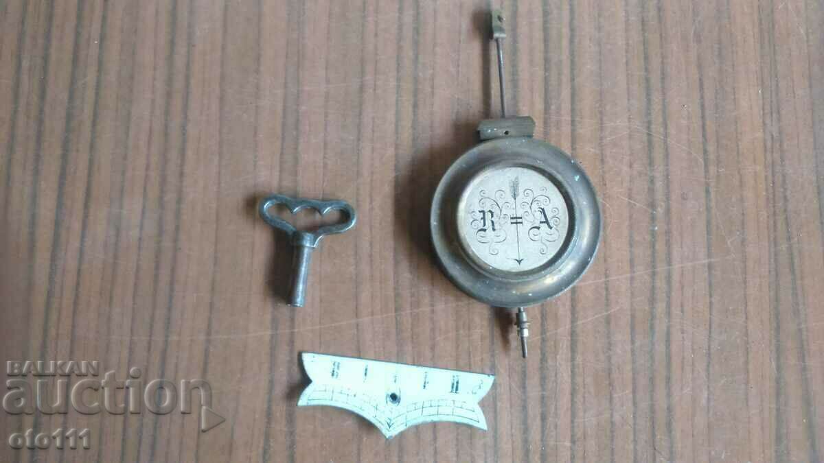 PENDULUM SIGN AND KEY FOR JUNGHANS WALL CLOCK with price 60.00 BGN | € 30.68