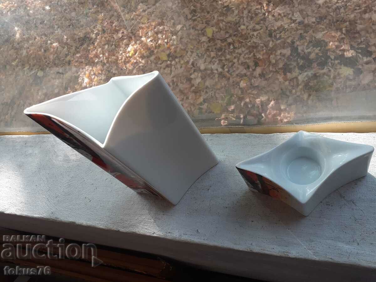 Εκπληκτικό σετ πορσελάνινο βάζο και κηροπήγιο επώνυμων σχεδιαστών - 6 Εκπληκτικό σετ πορσελάνινο βάζο και κηροπήγιο επώνυμων σχεδιαστών - 6